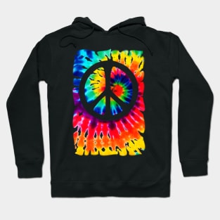 Cool Tees Peace Symbol Tie Dye Hoodie